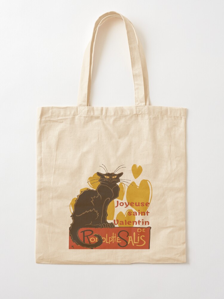 Joyeuse Saint Valentin Le Chat Noir Parody Tote Bag By Taiche Redbubble