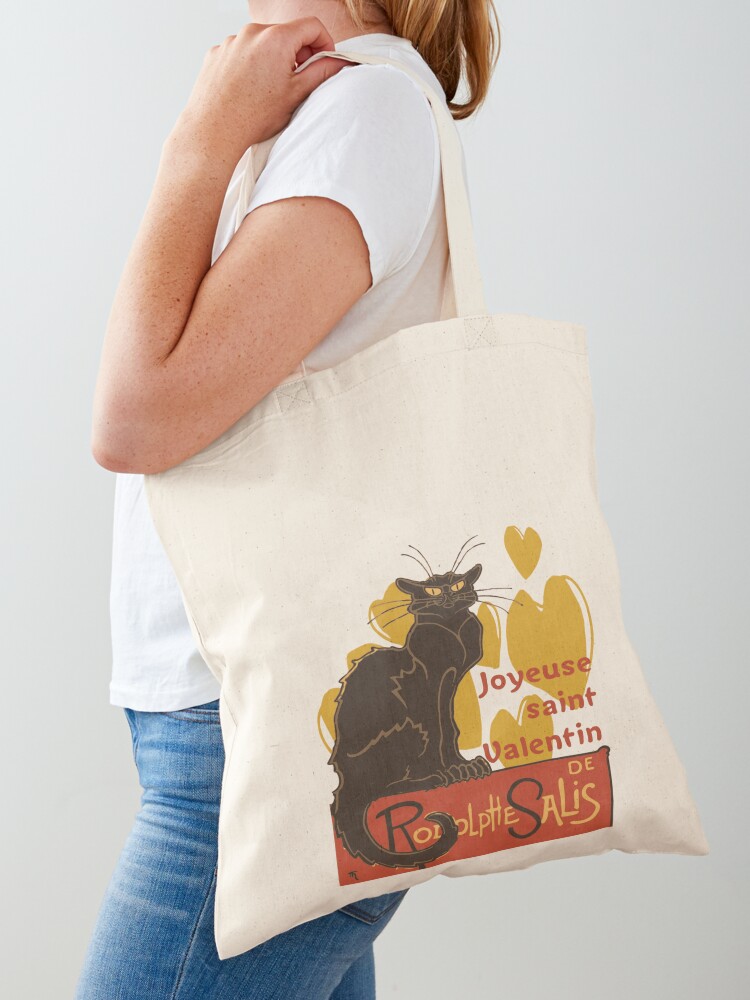 Joyeuse Saint Valentin Le Chat Noir Parody Tote Bag By Taiche Redbubble