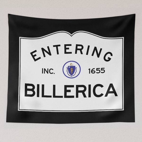 Item preview, Entering Billerica Massachusetts - Commonwealth of Massachusetts Road Sign  designed and sold by NewNomads.