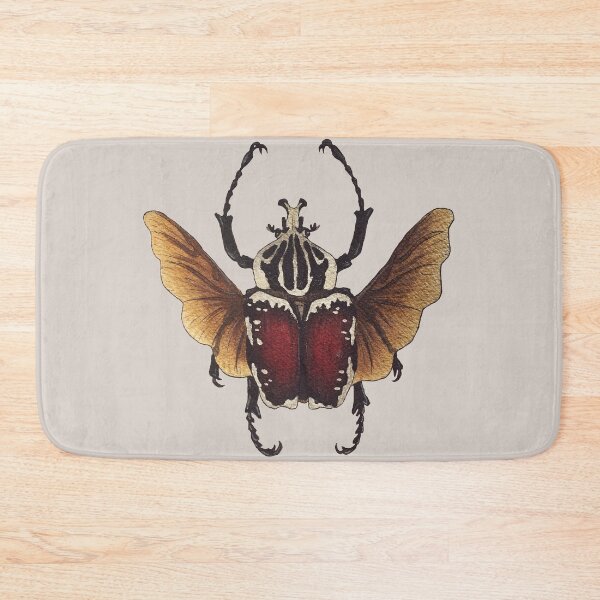 Item preview, Goliathus dynistae Goliath beetle watercolor designed and sold by Wieskunde.