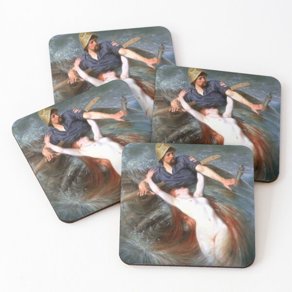 Item preview, Fisherman and the Siren - Knut Ekwall designed and sold by forgottenbeauty.