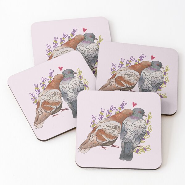 Item preview, Pidgeons in love designed and sold by Wieskunde.