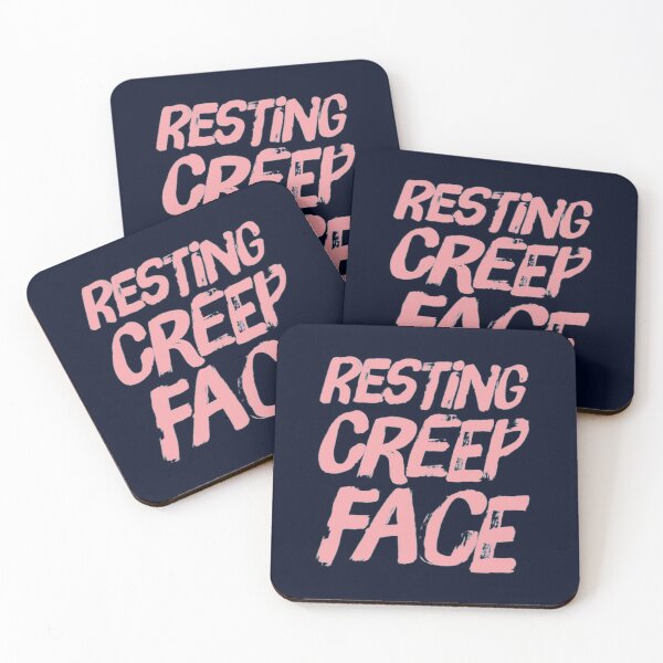 Item preview, Resting Creep Face Pink designed and sold by madtoyman.