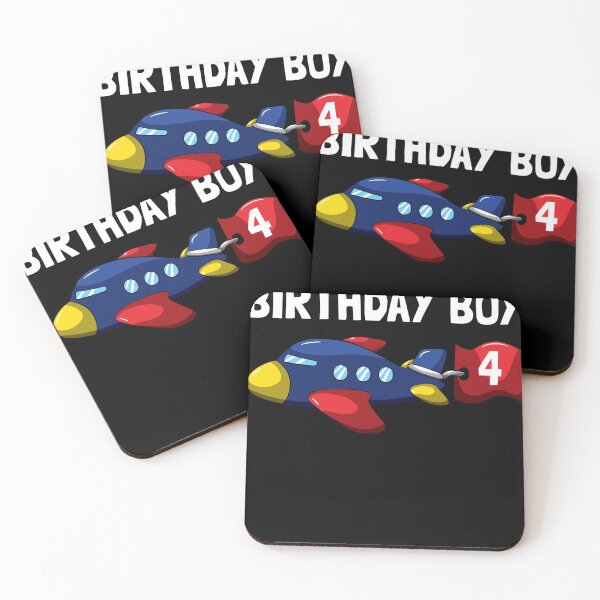 Item preview, Airplane 4th Birthday Boy Pilot Plane designed and sold by BornDesign.