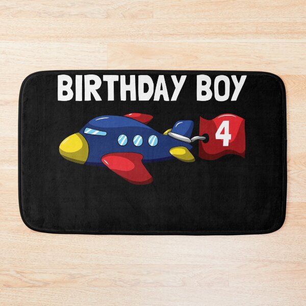 Item preview, Airplane 4th Birthday Boy Pilot Plane designed and sold by BornDesign.