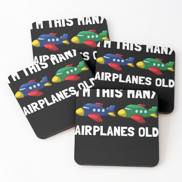 Item preview, I'm This Many Airplanes Old 2nd Birthday Pilot designed and sold by BornDesign.