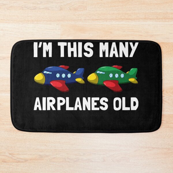 Item preview, I'm This Many Airplanes Old 2nd Birthday Pilot designed and sold by BornDesign.