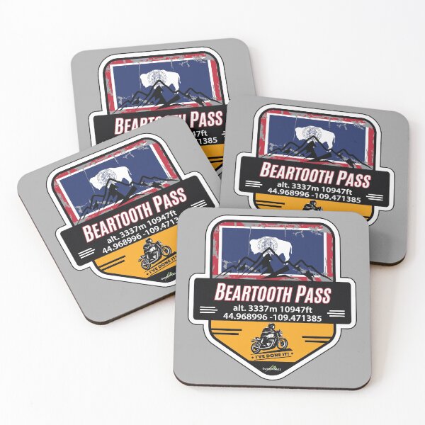 Item preview, Beartooth Pass US 212 Motorcycle Car RV Cycle Sticker & T-Shirt 02 designed and sold by OuterShellUK.