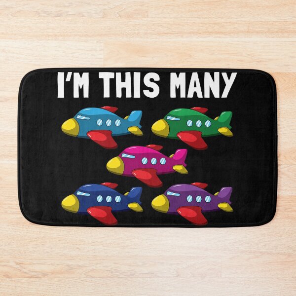 Item preview, I'm This Many Airplanes Old 5th Birthday Pilot designed and sold by BornDesign.