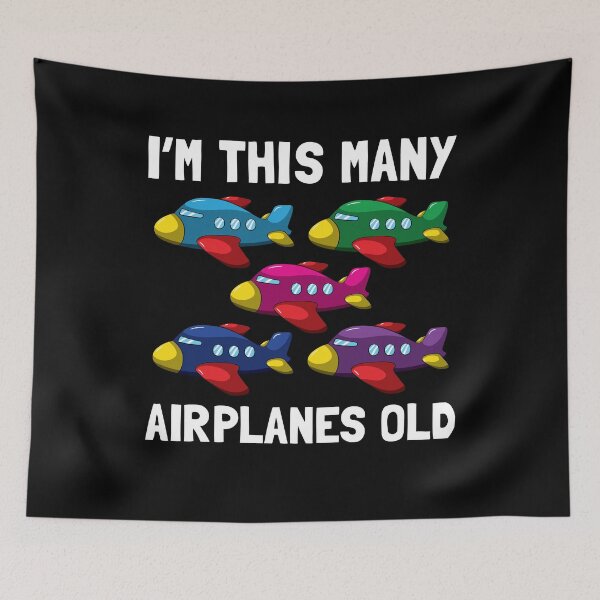 Item preview, I'm This Many Airplanes Old 5th Birthday Pilot designed and sold by BornDesign.