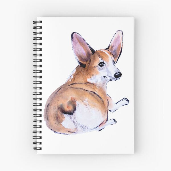 Item preview, Corgi butt sumie and watercolor painting designed and sold by ladyshekk.