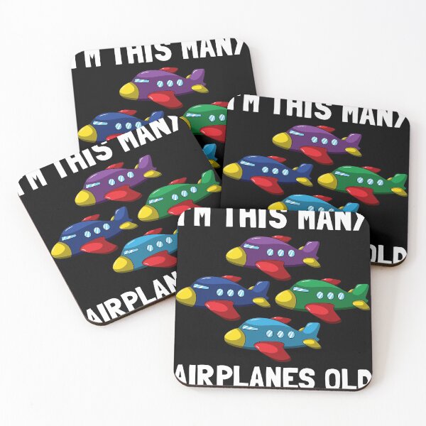 Item preview, I'm This Many Airplanes Old 4th Birthday Pilot designed and sold by BornDesign.
