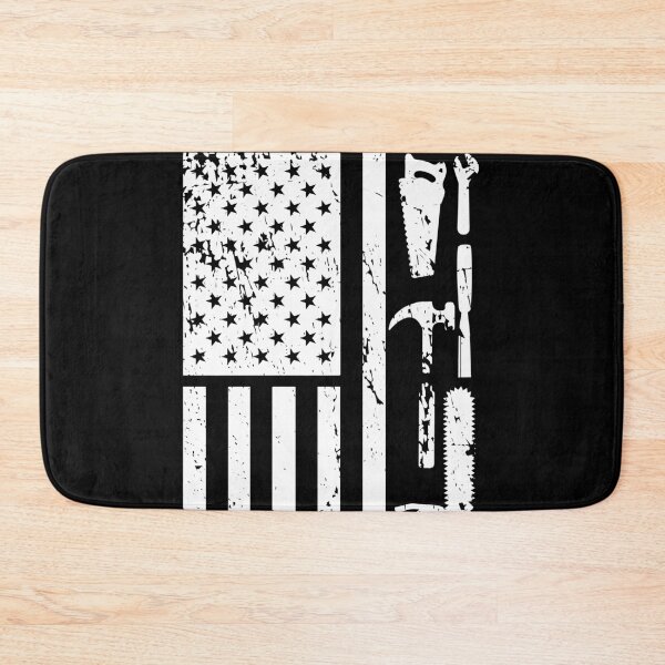 Item preview, American Flag Carpenter Woodworker Tradesmen designed and sold by BornDesign.