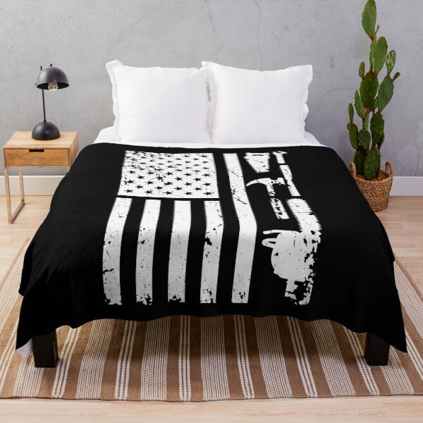 Item preview, American Flag Carpenter Woodworker Tradesmen designed and sold by BornDesign.