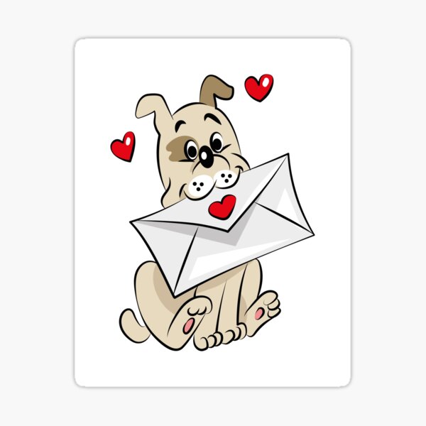 Valentinstag Brief Sticker