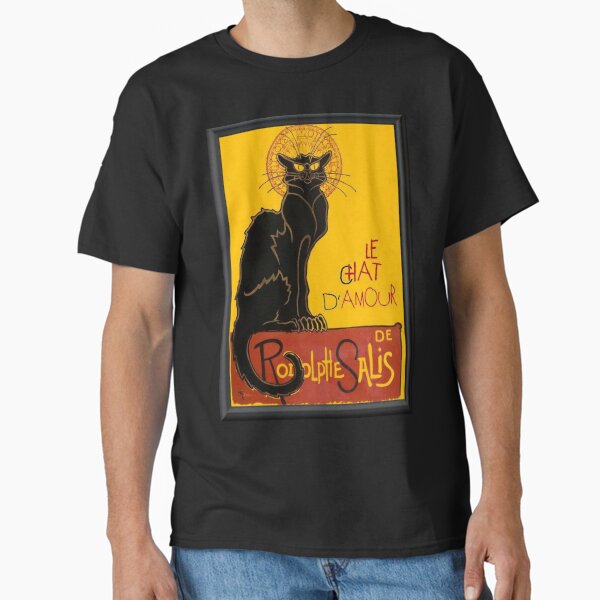 Item preview, Le Chat D Amour Black Cat Framed Vector designed and sold by taiche.