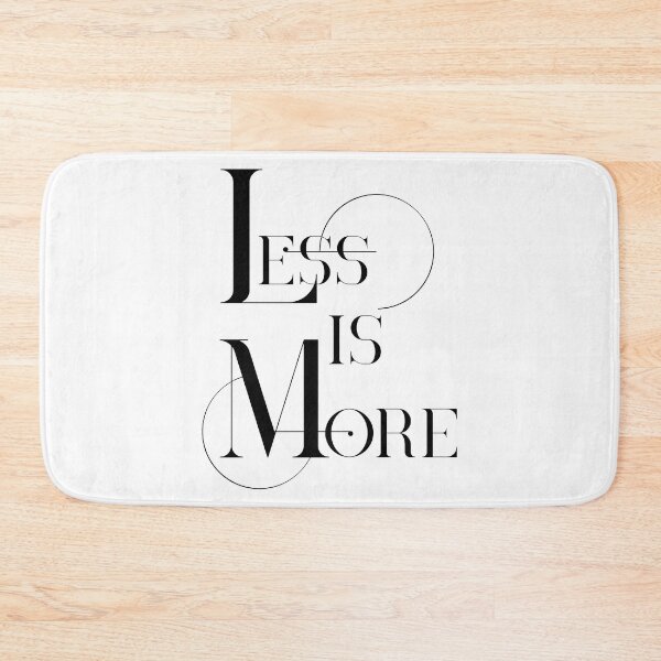 Item preview, Less Is More Black And White Minimalism Typography designed and sold by artsandsoul.