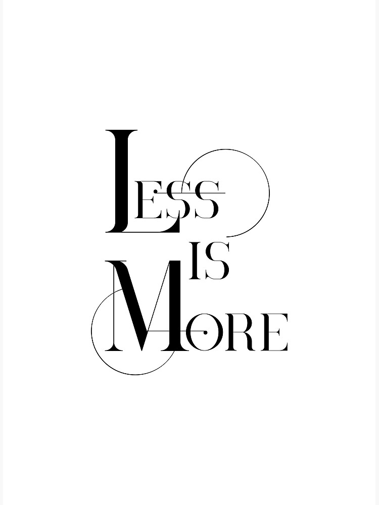 Less Is More: Black and White Minimalism - Photographs and text by