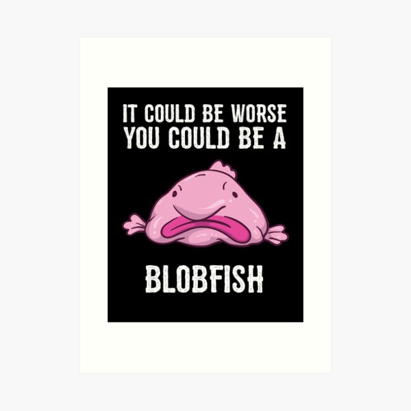 It Could Be Worse You Could Be A Blobfish Meme | Poster