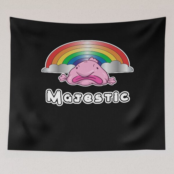 Item preview, Majestic Funny Blobfish Rainbow Deep Sea Fish designed and sold by BornDesign.