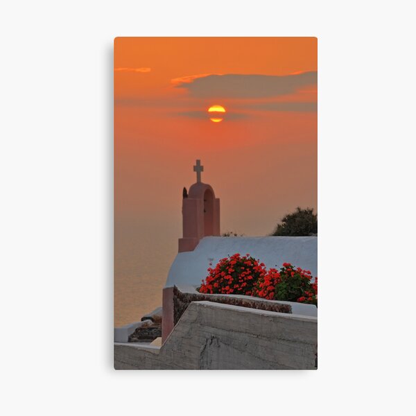 Church at Sunset Canvas Print