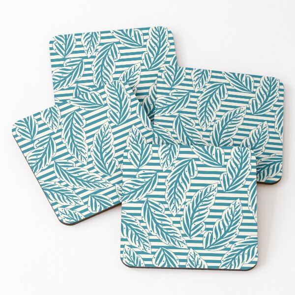 Item preview, Foliage and stripes - blue designed and sold by BrankaPD.