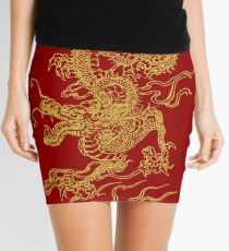 Gold Dragon Mini Skirt