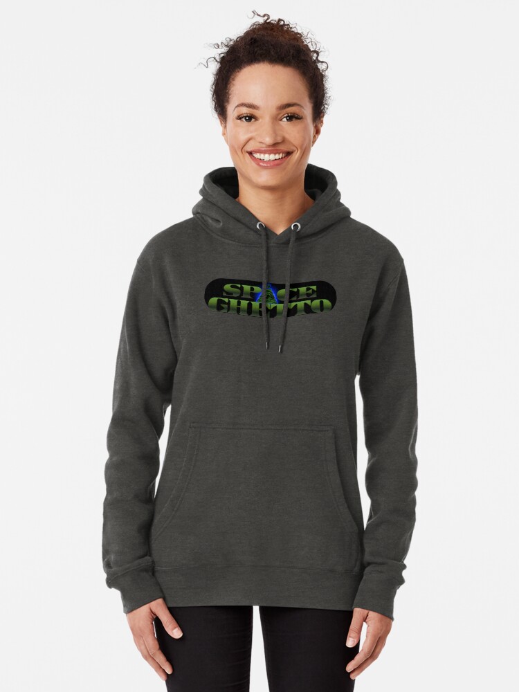 Thumbnail 2 of 5, Pullover Hoodie, SpaceGhetto Logo designed and sold by nigamajiga.