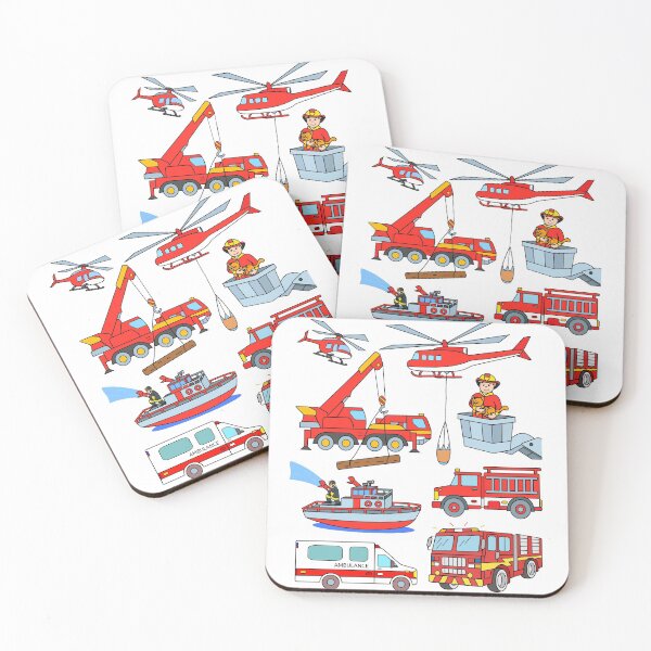 Item preview, Firetrucks Fireman Firefighter Vehicles designed and sold by samshirts.