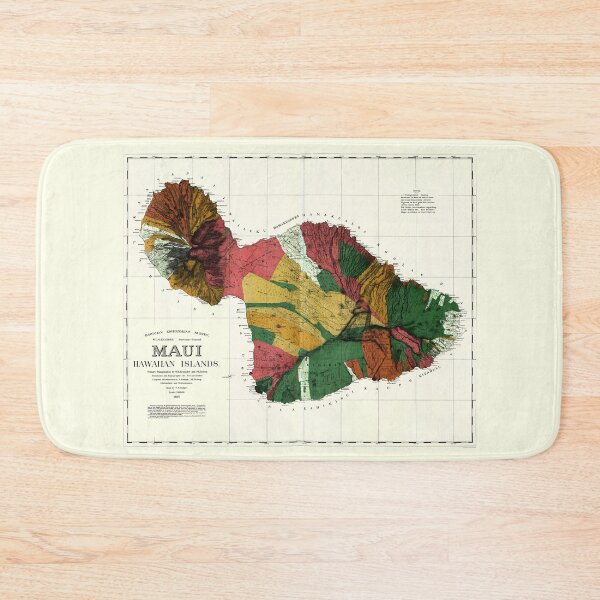 Item preview, 1885 - Map of Maui Hawaii  designed and sold by BritishYank.