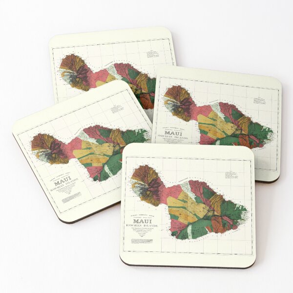 Item preview, 1885 - Map of Maui Hawaii  designed and sold by BritishYank.
