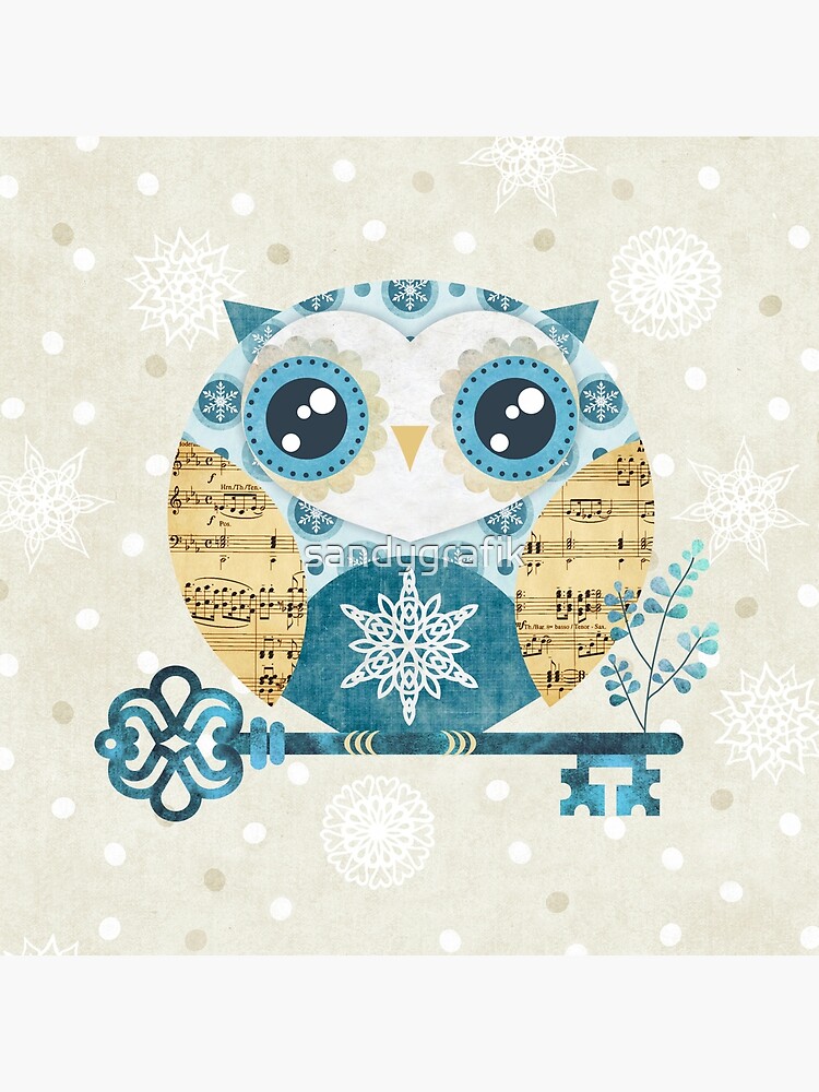 Winter Wonderland Owl by sandygrafik