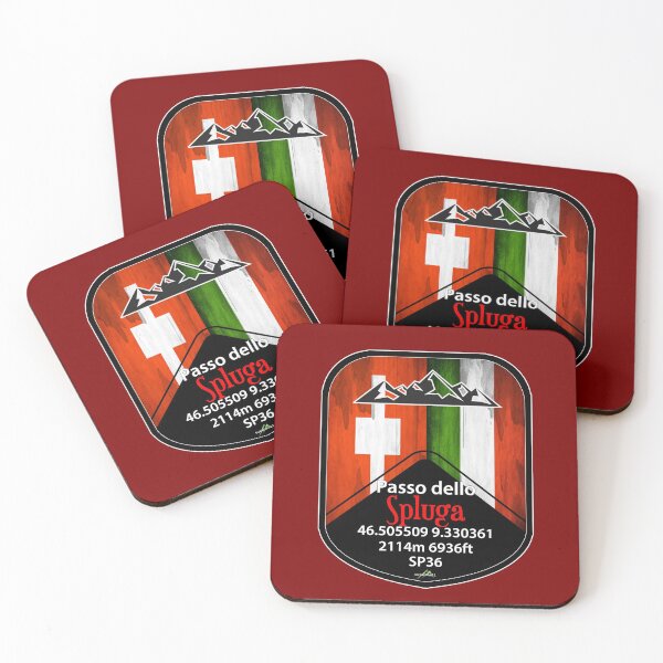 Item preview, Passo dello Spluga Italy Switzerland Motorcycle Cycle Sticker T-Shirt designed and sold by OuterShellUK.