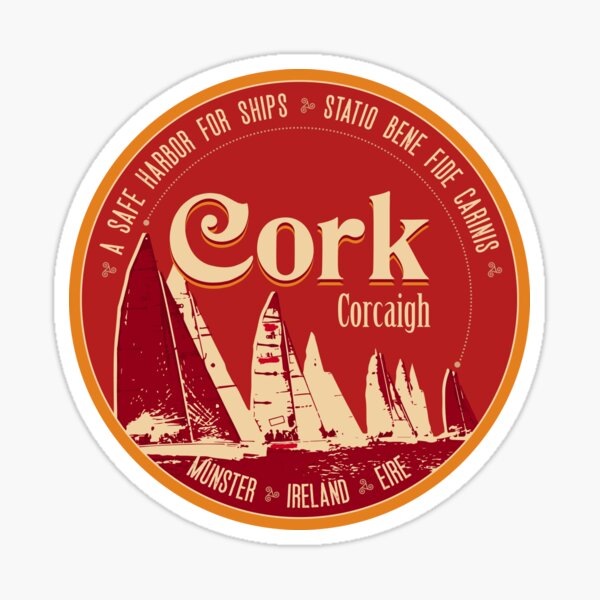 Cork City Ireland T-Shirt + Sticker Sticker