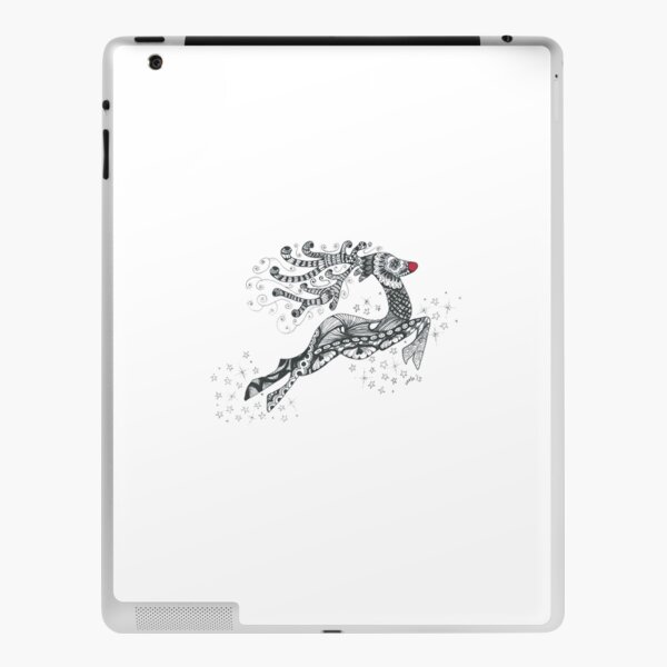 Doodle art Rudolph iPad Skin