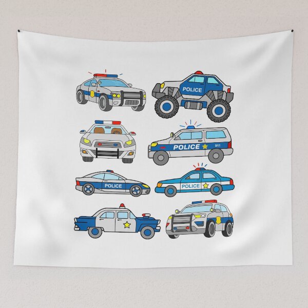 Item preview, Police Vehicles Cop Cars designed and sold by samshirts.