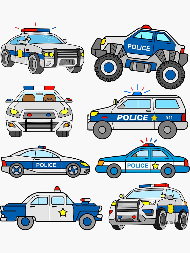 How To Draw A Police Car | Art For Kids Hub