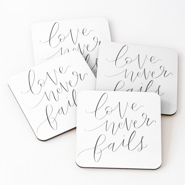 Item preview, love never fails designed and sold by byannagrace.