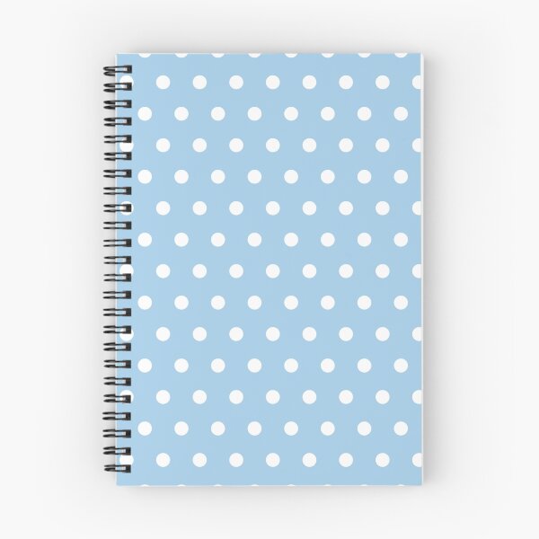 Item preview, Small White Polka Dots on LightBlue background designed and sold by ImageNugget.