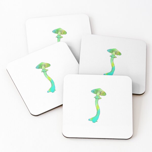 Item preview, tie dye mushroom green turquoise  designed and sold by rattiboi.