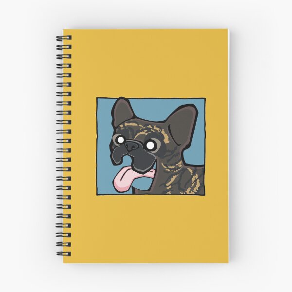 Item preview, French Bulldog - Dark Brindle (Face) YELLOW BG designed and sold by TheChicken.