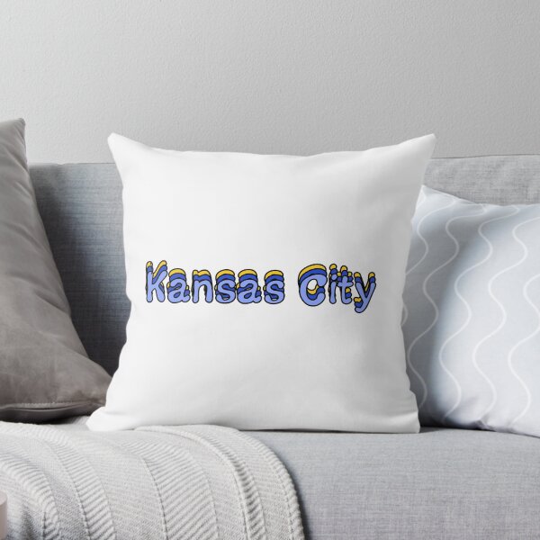 Kansas City, Retro Throw Pillow