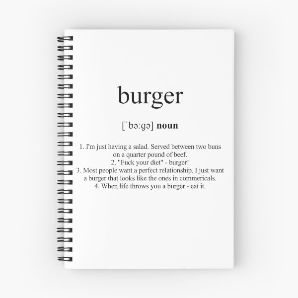 Item preview, Burger Definition | Dictionary Collection designed and sold by Designschmiede.