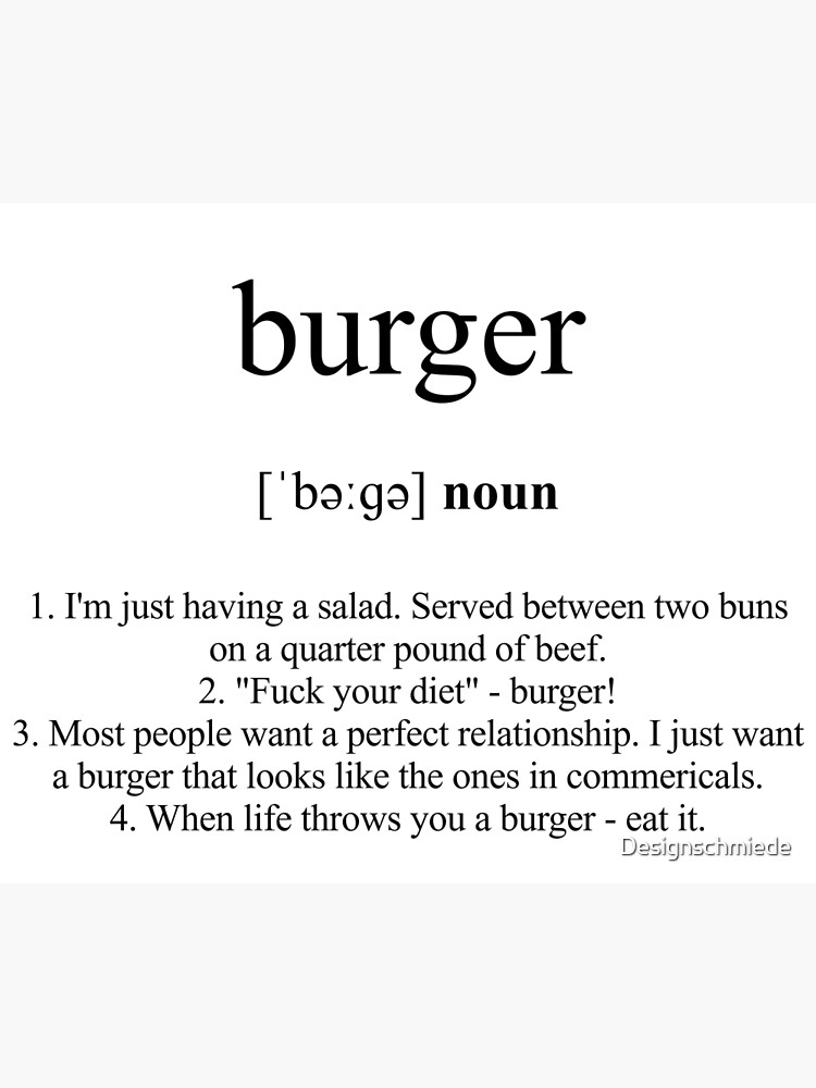 burger-definition-dictionary-collection-poster-for-sale-by