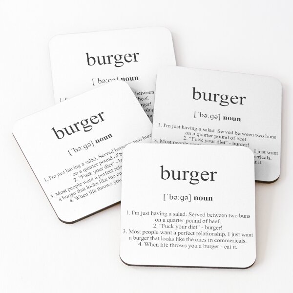 Item preview, Burger Definition | Dictionary Collection designed and sold by Designschmiede.