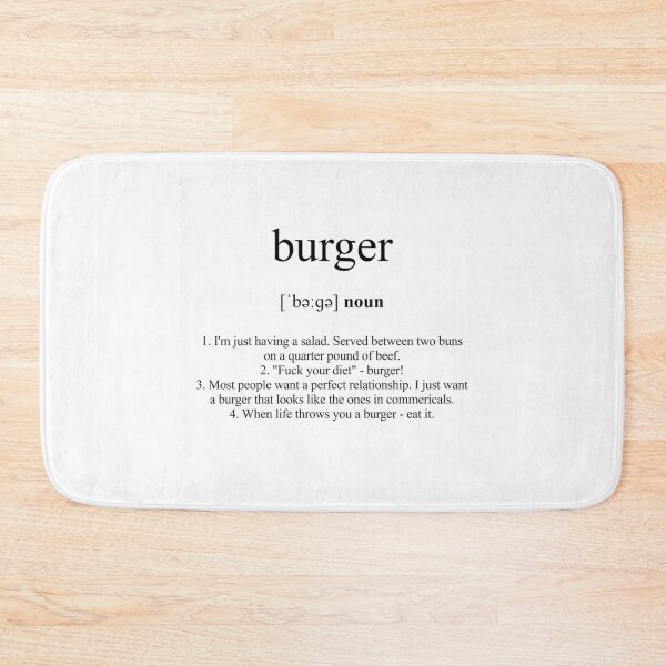 Item preview, Burger Definition | Dictionary Collection designed and sold by Designschmiede.