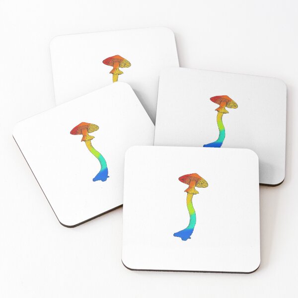 Item preview, rainbow tie dye mushroom designed and sold by rattiboi.