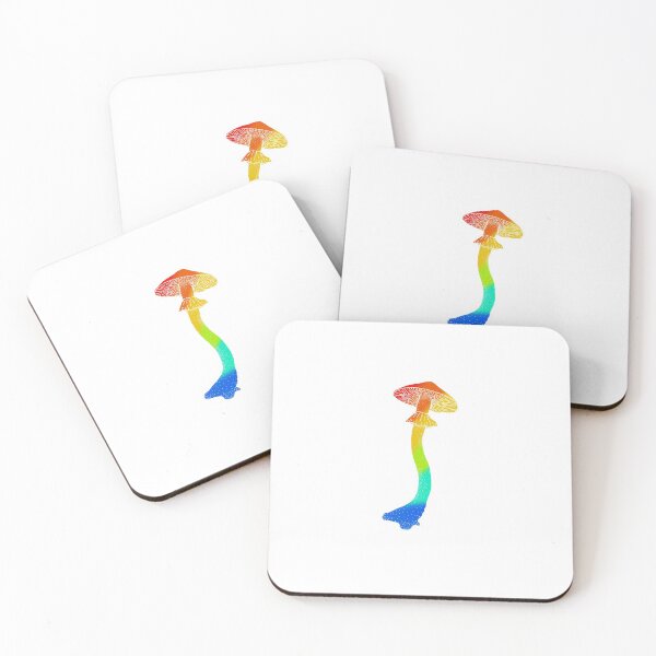 Item preview, rainbow tie dye mushroom designed and sold by rattiboi.
