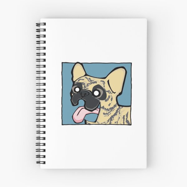 Item preview, French Bulldog - Light Brindle (Face) WHITE BG designed and sold by TheChicken.