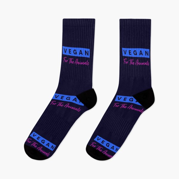 Item preview, Vegan For The Animals - Electric Blue and Pink designed and sold by GreenSlate.